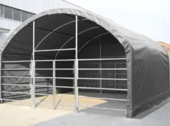 Karjateltta Ranch Farmer, 8x8x4m, 900g pvc, harmaa