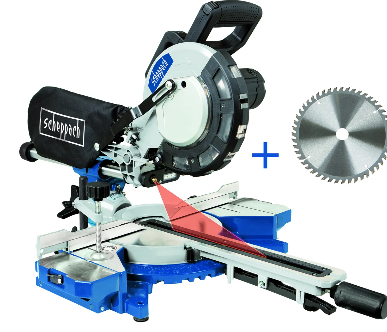 Katkaisu- ja jiirisaha Scheppach HM216/230V/2.0kW