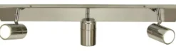 Kattospotti Aneta Lighting Livorno 3-osainen suora IP44 kromi/valkoinen