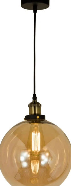 Kattovalaisin Aneta Lighting Beatrice ø 25 cm antikkimessinki/meripihka
