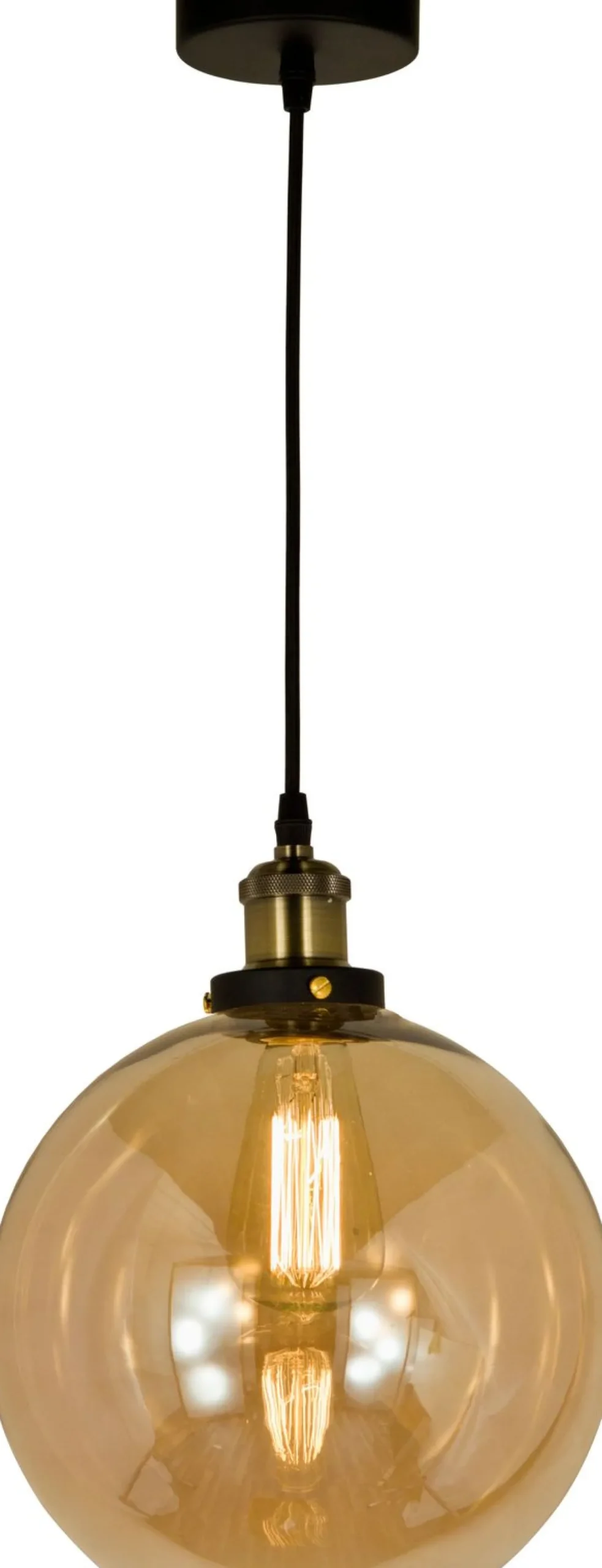 Kattovalaisin Aneta Lighting Beatrice ø 25 cm antikkimessinki/meripihka