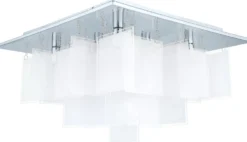 Kattovalaisin Condrada 1 470x470x300 mm 8-osainen kromi/valkoinen