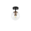 Kattovalaisin Linento Lighting Atmaca, musta/messinki