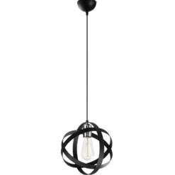 Kattovalaisin Linento Lighting Gezegen, musta/nikkeli