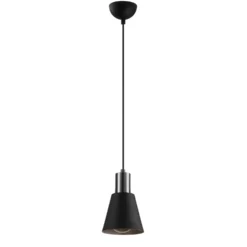 Kattovalaisin Linento Lighting Kem, musta/nikkeli