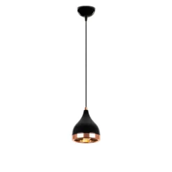 Kattovalaisin Linento Lighting Yildo, musta/kupari
