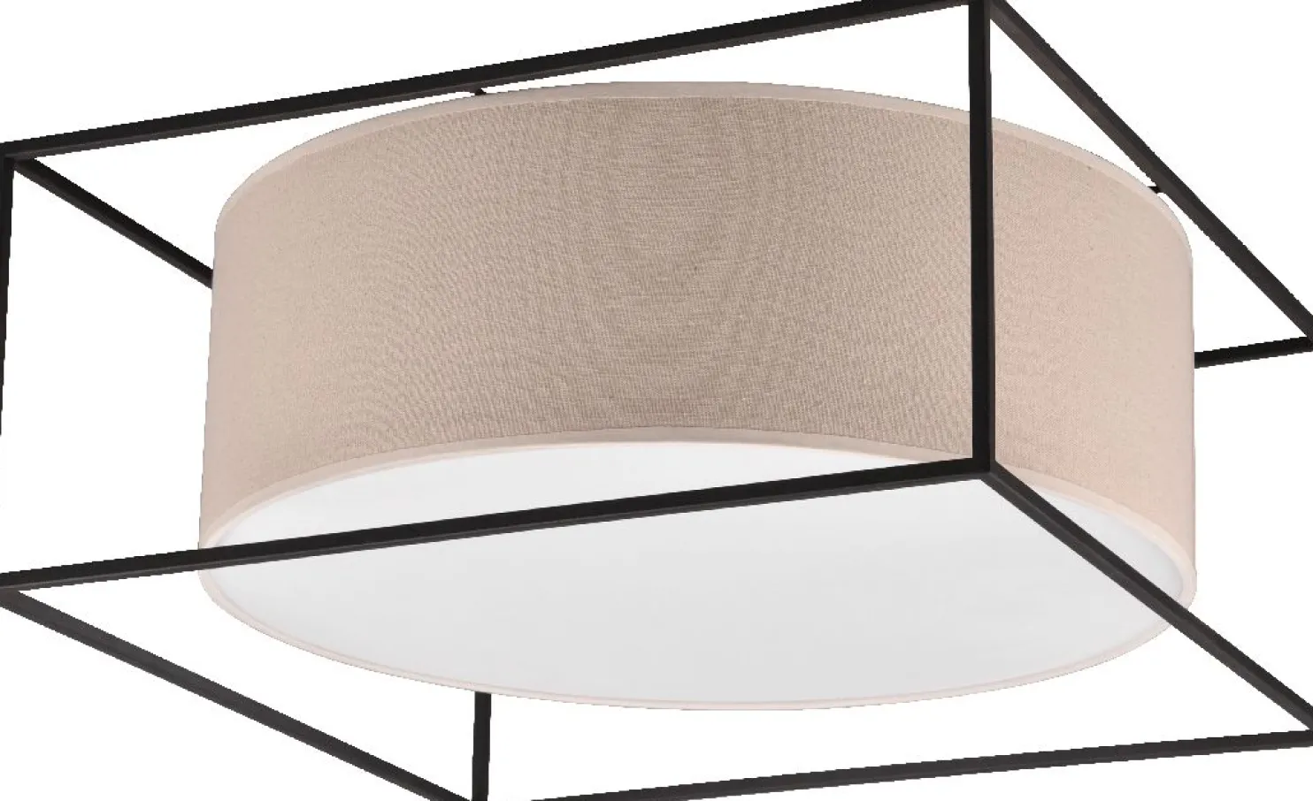 Kattovalaisin Trio Ross, 50x50cm, E27, beige