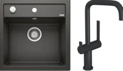 Keittiöallas Blanco Dalago 5 ja Lapetek Lino-A keittiöhana APK-liitäntä eri värejä