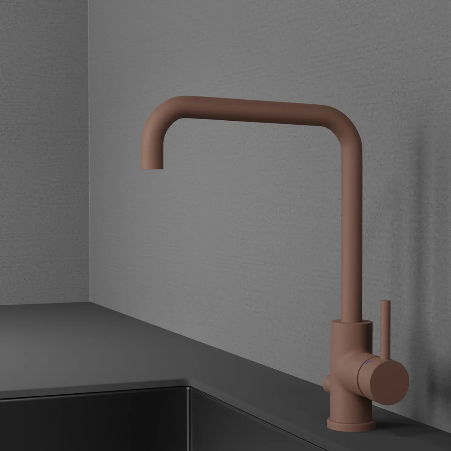 Keittiöhana by Scandtap Square Rust APK-liitännällä