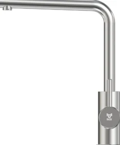 Keittiöhana INOX by Tammiholma Q1, APK-venttiili, L-juoksuputki, harjattu teräs