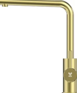 Keittiöhana INOX by Tammiholma Q1, APK-venttiili, L-juoksuputki, vaalea kulta