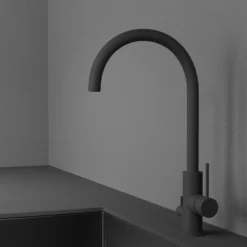 Keittiöhana Scandtap Steel Equip Coal APK-liitäntä mattamusta