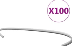 Kivikorien koukut 100kpl galvanoitu teräs 40cm