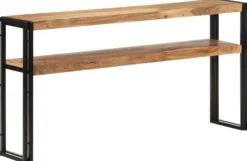 Konsolipöytä, 150x30x75 cm, täysi akaasiapuu