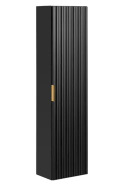 Korkea kaappi Interia Adele 140x35x25 cm, mattamusta