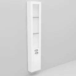 Korkea kaappi Noro Flexline 222.3 300 mm valkoinen kehysovi