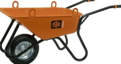 Kottikärry ESKO Heavy 350/120L nostokorvilla, ilmakumipyörä kuulalaakerilla