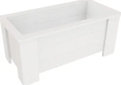 Kukkalaatikko Miljöökoriste 35x80x41cm, valkoinen