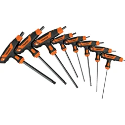 Kuusiokoloavainsarja Truper, T-kahvalla, 2–10mm, 8 kpl