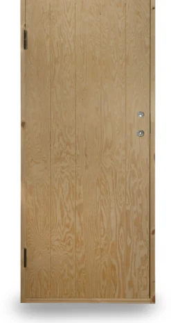 Kylmävaraston ovi Jabo Ljusdal 80x190cm vasen, käsittelemätön urajyrsitty vaneri