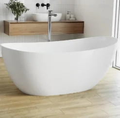 Kylpyamme Bathlife Fri, 1580x770mm, valumarmori, valkoinen