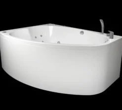 Kylpyamme Westerbergs Norden 160R Duo 2.0 akryyli valkoinen oikea
