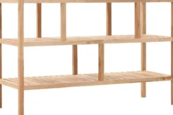 Kylpyhuoneen hylly täysi pähkinäpuu 100x40x65 cm