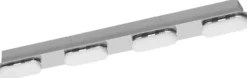 Kylpyhuoneen seinävalaisin Osram Smart+ Matter Orbis Duplo IP44 Tunable White hopea, eri kokoja