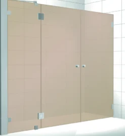 Kylpyhuoneen tilanjakaja Elegance 06 pronssi mittatilaus korkeus 2000 mm