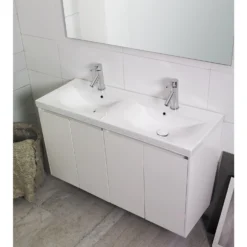 Kylpyhuonekaluste Noro Lifestyle Concept 1200duo pesualtailla ja allaskaapilla korkea