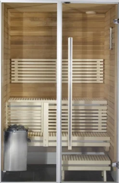 Kylpyhuonesauna Harvia Sirius Formula 1100x1140 mm eri materiaaleja