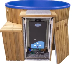 Kylpytynnyri kaasukamiinalla SpaDealers City-Palju Arctic 4-6 hlöä 1200l brown/azul blue