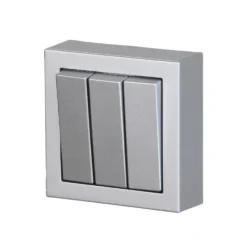 Kytkin ABB Impressivo - 1+1+1/16AX/250V/IP21 PPJ2X alumiini