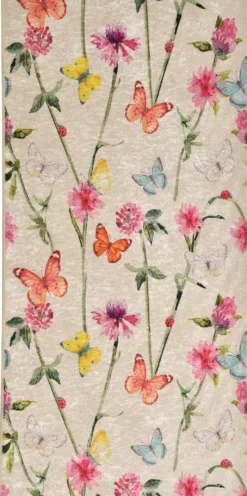 Käytävämatto Linento Butterfly, beige, eri kokoja