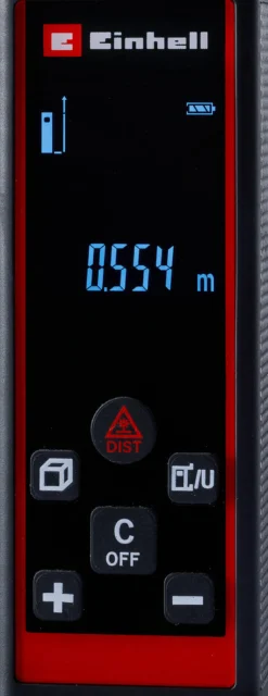 Laseretäisyysmittari Einhell TC-LD 60 R (2x1,5V AAA ei sis.)