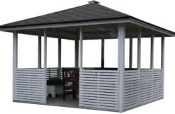 Lasipaviljonki 3x3m aumakatolla