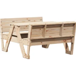Lasten piknikpöytä 88x122x58 cm, eri materiaaleja ja värejä (33989)