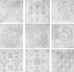 Lattialaatta Arredo Betonepoque White/Grey mix 20x20cm, matta