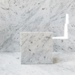 Lattialaatta Arredo Carrara C 15.2x15.2cm, kiillotettu, valkoinen