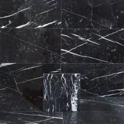 Lattialaatta Arredo Nero Marquina 30.5x30.5cm, kiillotettu, musta