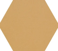 Lattialaatta Pukkila Natura 6-kulmainen Okrankeltainen himmeä sileä 115x100 mm