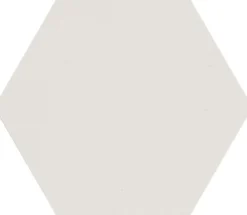 Lattialaatta Pukkila Natura 6-kulmainen Valkoinen himmeä sileä 115x100 mm