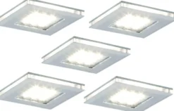 LED-kalustevalaisinsetti Limente LED-Vita 10 5x4.2W 24V kromi
