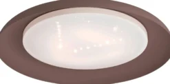 LED-Kattovalaisin Eglo Penjamo 6,5x46,5cm ruskea/valkoinen