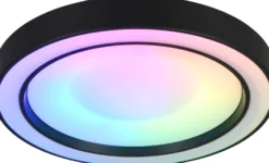 LED-kattovalaisin Trio Arco RGBW 40cm musta