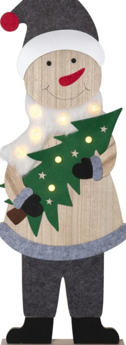 LED-koristehahmo Star Trading Billy lumiukko 80 cm