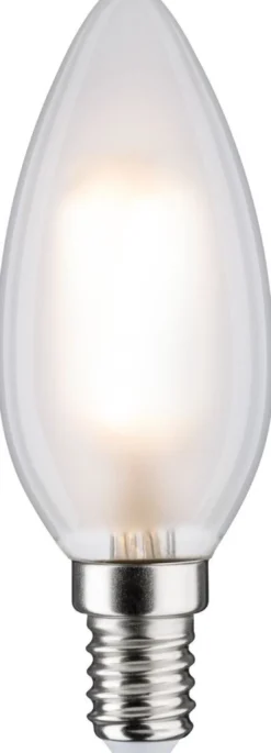 LED-kynttilälamppu Paulmann Candle, E14, 470lm, 5W, 2700K, filamentti, himmennettävä, matta
