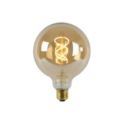 LED-lamppu Lucide filamentti E27 Ø12,5cm himmennettävä 5W 2200K amber
