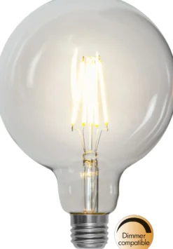 LED-lamppu Star Trading Clear Filament 352-57, Ø125x180mm, E27, G125, 7.5W, 2700K, 806lm
