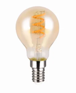 LED-lamppu Trio E14, filament vakiokupu 4W, 150lm 1800K, ruskea, switch dimmer